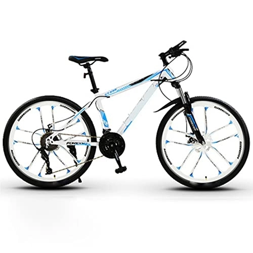 Mountainbike : ADASTE 24 Inch Mountain Bike Aluminum Alloy 21 Variable Speed Shock Absorption Off-Road Travel City Commuter Car