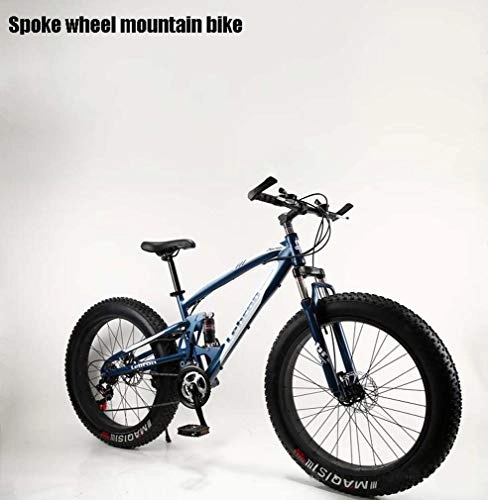 Mountainbike : Adult Fat Tire Mountainbike, Schnee Bikes, Doppelscheibenbremse Beach Cruiser Bikes, Männer All-Terrain Fully Fahrrad, 4.0 Breite 26 Zoll-Räder, A, 30 Speed