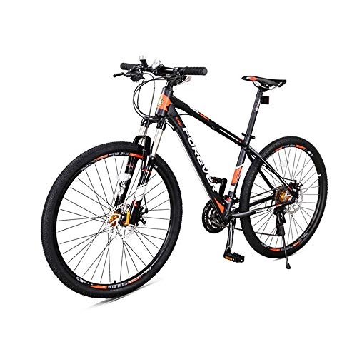 Mountainbike : AEDWQ 30-Gang Mountainbike, 27, 5-Zoll-Aluminium-Rahmen, Doppel Fahrwerk, Doppelscheibenbremse Bike, MTB Reifen, Schwarz, Rot / Schwarz, Grn, (Color : Black red)