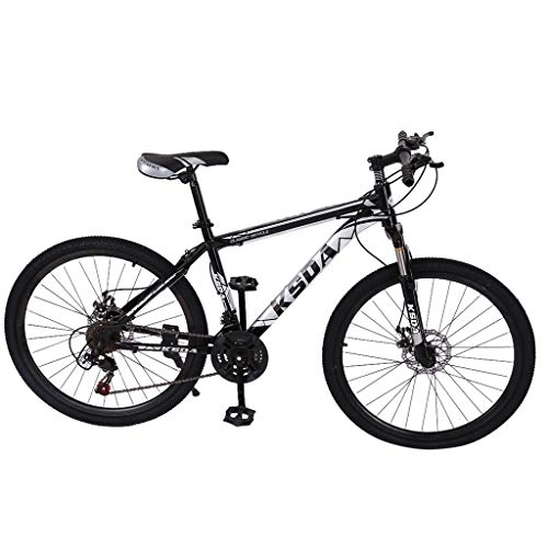 Mountainbike : AGrAdi Rennrad für Erwachsene, 26-Zoll-Mountainbike für Erwachsene, 21-Gang-Federgabel, MTB, leichte 30, 9-Pfund-Fahrräder mit Aluminiumrahmen, Outdoor-Fahrrad für Männer und Frauen (weiß und schwarz)