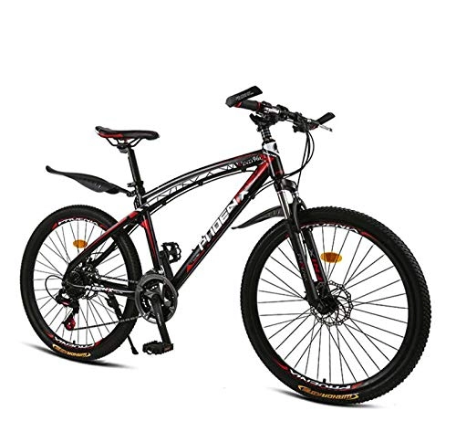 Mountainbike : AISHFP Erwachsene Mountain Bike, Leichte Aluminium-Legierung Rahmen Offroad Bikes, vorne und hinten Scheibenbremsen Gebirgsfahrrad, 26inch Räder, A, 27 Speed