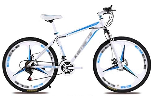 Mountainbike : AMhuui Mountain Bikes, Mountain Bike 24 / 26 Zoll High-Carbon Stahl Hard Tail-Gebirgsfahrrad-Fahrrad-Fully MTB Fahrrad