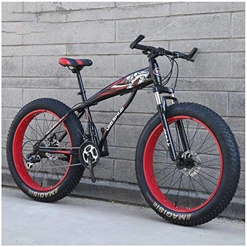 Mountainbike : Aoyo Bikes Berg, Bike, 26 Zoll, High-Carbon, Stahl Hardtail, Fahrräder, Mountain Fahrrad, mit Federung vorne, verstellbarem Sitz, 21 Geschwindigkeit (Color : Black Red)