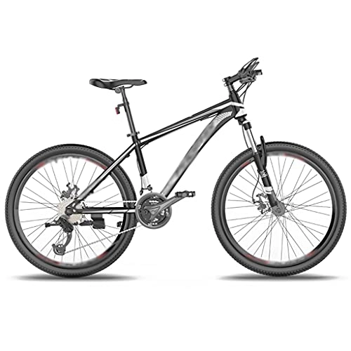 Mountainbike : Aoyo Mountainbike, Männliche Off-Road-Variable Geschwindigkeit Fahrradschlagabsorption 24 Zoll Jugendrad(Color:24 Speed 24 inches-Black Silver)