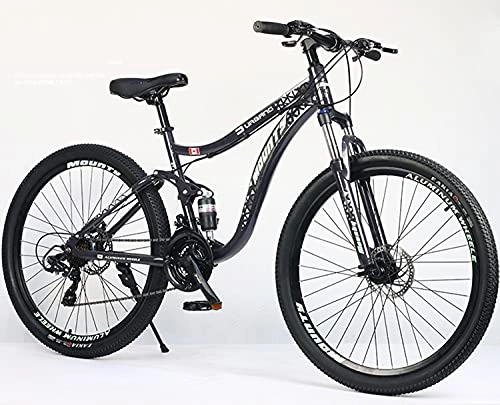 Mountainbike : ASEDF Fahrrad, 24 / 26 / 27, 5-Zoll-Mountainbike 21 Geschwindigkeit / Festplatte Urban Pendler-Bike Black- 29 inches