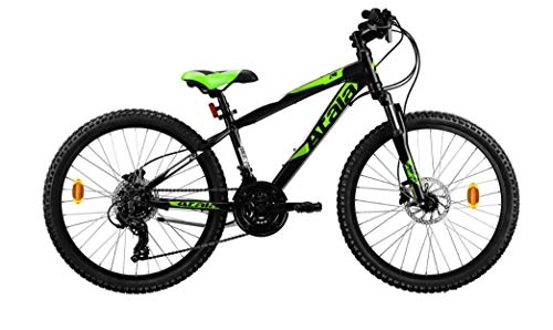 Mountainbike : Atala Mountain Bike Race PRO Neues Modell 2020, 24 Zoll HD, Einheitsgröße 33 (140-165 cm), Farbe Schwarz - Grün
