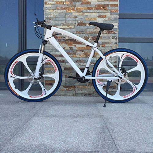 Mountainbike : AYDQC Fahrrad, 26-Zoll-Mountainbikes, Hartschwanz mit hoher Kohlenstoffstahl, leichtes Fahrrad mit verstellbarem Sitz, Doppelscheibenbremse Bike 7-10, f fengong (Color : B)