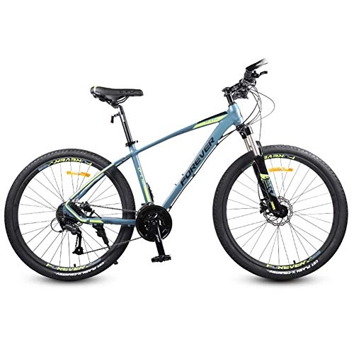 Mountainbike : BCX 27-Gang-Rennrad, Herren Damen 26-Zoll-Rennrad, hydraulische Scheibenbremse, leichtes Aluminium-Rennrad, schwarz, Blau
