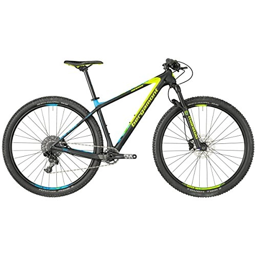Mountainbike : Bergamont Revox Sport 29'' Carbon MTB schwarz / gelb / blau 2018: Größe: L (176-183cm)