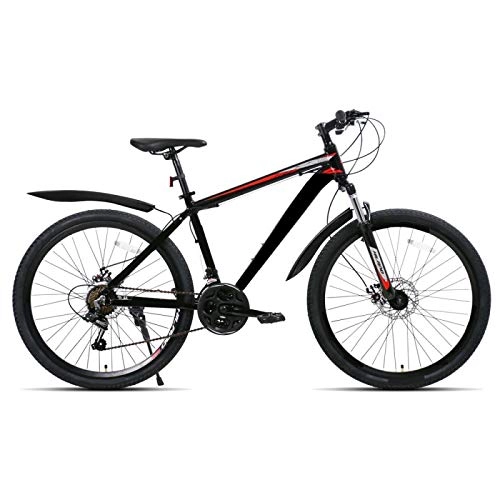 Mountainbike : berglink 26 Zoll 21-Gang-Aluminiumlegierung-Fahrrad, doppelte Scheibenbremse, Mountainbike, Fahrrad, schwarz, 3 Messer-Rad