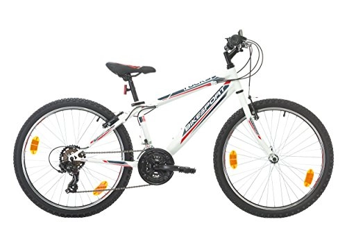 Mountainbike : BIKE SPORT LIVE ACTIVE 24 Zoll Bikesport Rocky Kindefahrrad, Shimano 18 Gang (Weiß Gloss)