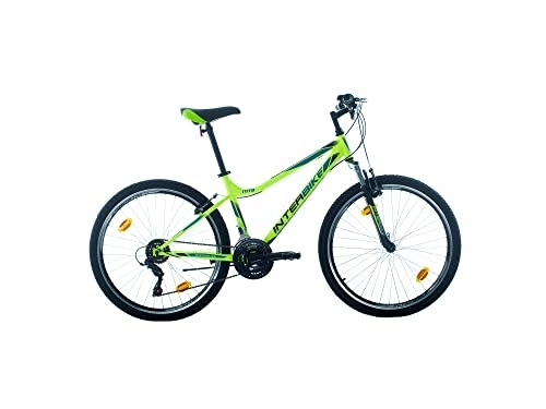Mountainbike : Bikesport Fahrrad MTB Mountainbike Fully Full Suspension 26 Zoll Parallax Shimano 18 Gang (Schwarz Neon Grün)