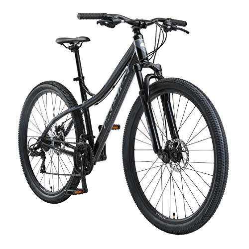Mountainbike : BIKESTAR Hardtail Aluminium Mountainbike Shimano 21 Gang Schaltung, Scheibenbremse 29 Zoll Reifen | 18 Zoll Rahmen Alu MTB | Schwarz & Grau