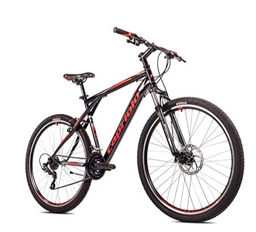 Mountainbike : breluxx® 29 Zoll Mountainbike Hardtail FS Disk Adrenalin Sport schwarz-rot, 21 Gang Shimano, FS + Scheibenbremsen - Modell 2021