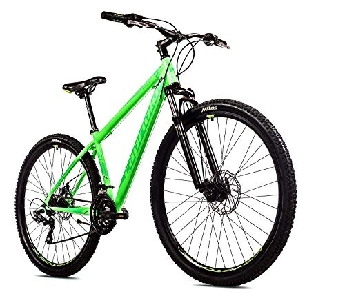 Mountainbike : breluxx® 29 Zoll Mountainbike Hardtail FS Disk Level 9.X Sport neon-grün, 21 Gang Shimano, FS + Scheibenbremsen - Modell 2021