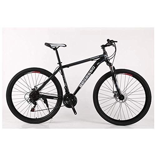 Mountainbike : Chenbz Outdoor-Sport Mountainbike 2130 Geschwindigkeiten Mens Hardtail Mountainbike 26" Reifen und 17-Zoll-Rahmen-Gabel-Fahrwerk mit Fahrrad Doppelscheibenbremse (Color : Black, Size : 21 Speed)