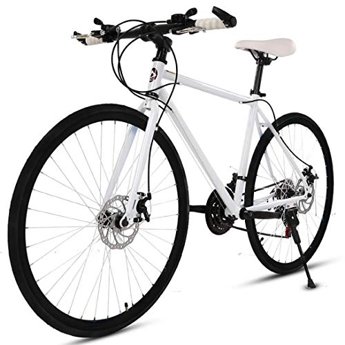 Mountainbike : CHHD Straßen-Mountainbike-Fahrrad mit Variabler Geschwindigkeit 26-Zoll-Doppelscheibenbremse Student Fluorescent Adult Bicycle, 21-Gang