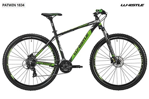 Mountainbike : Cicli Puzone Fahrrad 29 Whistle Patwin 1834 24 V, Black - Neon Green Matt, L - 21"