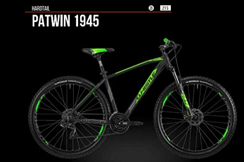 Mountainbike : Cicli Puzone Whistle PATWIN 1945 Gamma 2019, Black- NEON Green MATT, 53 cm - L