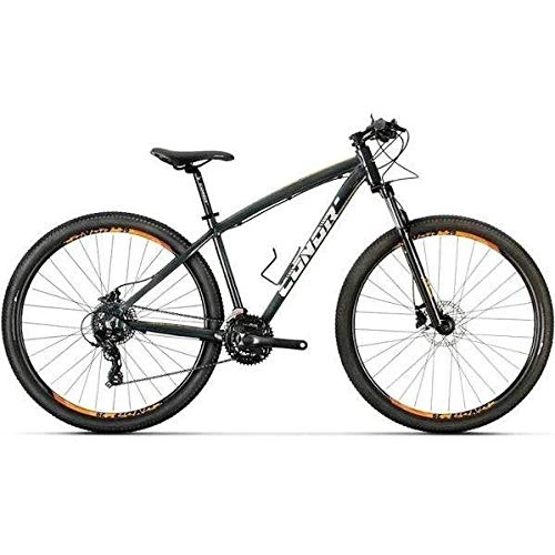 Mountainbike : Conor 6700 Fahrrad, Erwachsene, Unisex, Schwarz / Orange (Mehrfarbig), M