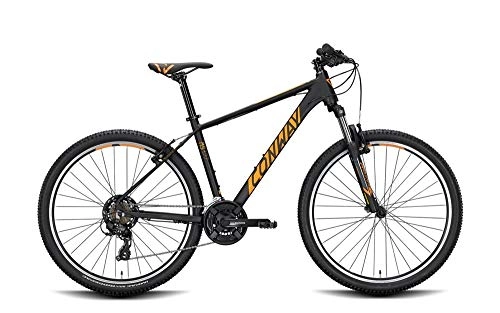 Mountainbike : ConWay MS 327 Herren Mountainbike Fahrrad Radsport Black matt / orange 2020 RH 46 cm / 27, 5 Zoll