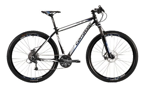Mountainbike : Corratec Herren Fahrrad MTB X Vert 29 04, Schwarz / Weiß / Blau, 39, BK17033-0039