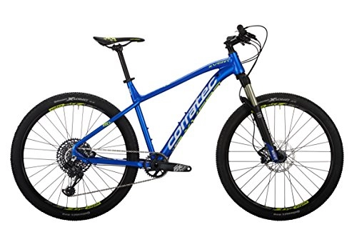 Mountainbike : Corratec X Vert 650B 0.2 Fahrrad, Reflex Blau Brushed matt / Weiß / Neon Gelb, 44