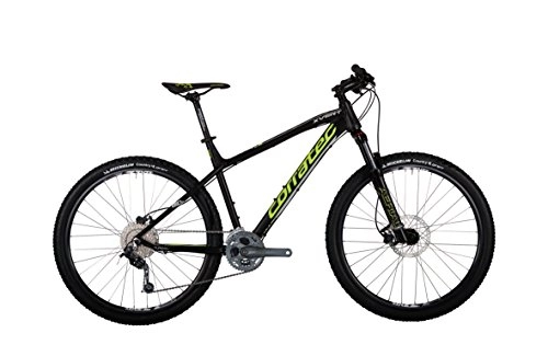 Mountainbike : Corratec X Vert 650B Expert Fahrrad, Schwarz matt / Neon Gelb / Weiß, 44
