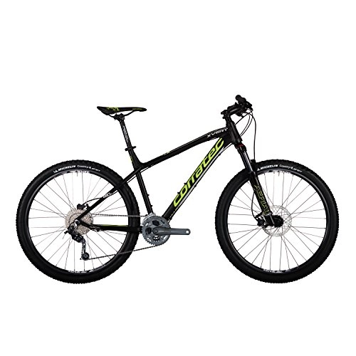 Mountainbike : Corratec X Vert 650B Expert Fahrrad, Schwarz matt / Neon Gelb / Weiß, 54