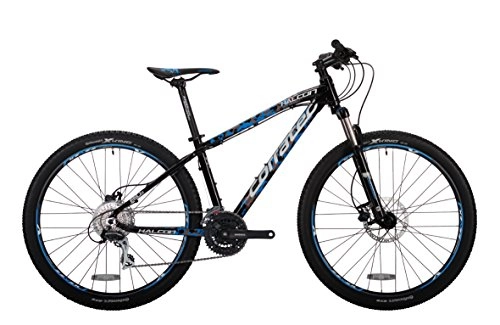 Mountainbike : Corratec X Vert 650B Halcon Fahrrad, Schwarz Glanz / Weiß / Process Blau, 49