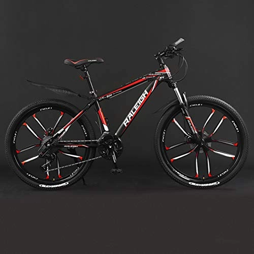Mountainbike : CPY-EX 26 Zoll Fahrrad Mountainbike, Aluminium Rahmen, Doppelscheibenbremse, 21 / 24 / 27 / 30 Geschwindigkeit, 10 Schneidrad, C, 24