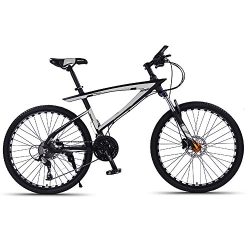 Mountainbike : CuiCui Mountainbike 27, 5 Zoll 30-Gang-Bikes Rahmen Aus Aluminiumlegierung Mountainbike Mechanisches Doppelscheibenbremsrad, Schwarz