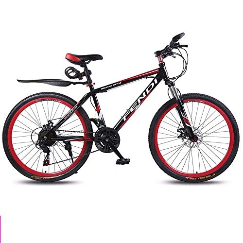 Mountainbike : DASLING Mountain Bike Bicycle Speed ​​Bicycle Bicycle 21-Speed Gear System 26 Inch Double Disc Brake Suitable for Height 160-185Cm@B