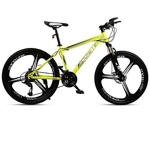 Mountainbike : DGAGD Snowbike großer Reifen 4.0 dick und breit 26 Zoll Scheibenbremse Mountainbike Tri-Cutter-Gelb_21 Geschwindigkeit
