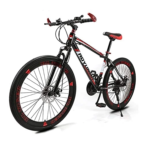 Mountainbike : DGHJK Adult Mountainbike 26-Zoll-Trail High Carbon Stahl, Doppelscheibenbremse Fahrradgeschwindigkeit, Herren Rennrad Vorderradaufhängung