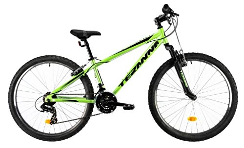 Mountainbike : DHS Teranna Hardtail Mountainbike 26 Zoll 38 cm Jungen 18G Felgenbremse Grün
