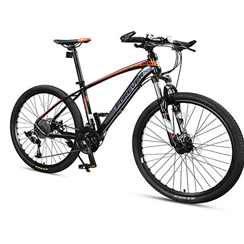 Mountainbike : DJYD 33-Speed ​​Mountain Bikes, Männer Aluminiumrahmen Scheibenbremse Hardtail Mountainbike, Damen-Gebirgsfahrrad, All Terrain Mountainbike, Grau, 27, 5 Zoll FDWFN (Color : Grey, Size : 26 Inch)