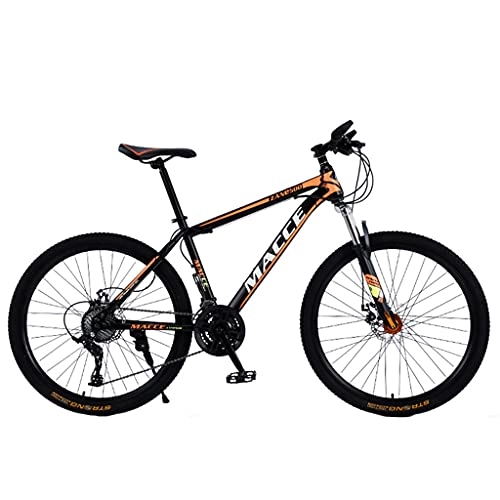 Mountainbike : Doppelscheibenbremse Carbonstahl Fahrrad Jugend Cross-Country Mountainbike (24 / 26 Zoll 21 / 24 / 27 / 30 Gang schwarz und rot; schwarz und grün; schwarz und orange; blau)