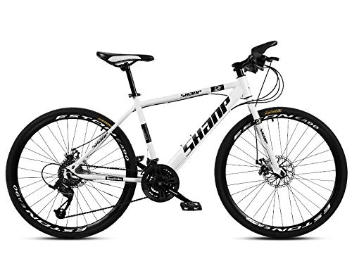 Mountainbike : Dszgo Adult Mountainbike, Off-Road-Bike, mit Variabler Drehzahl Positionierung, High-Carbon Stahlrahmen, Fahrrad, Doppelscheibenbremshebel Entwurf, Multifunktions-Fahrrad, 26-Zoll-Defekt Wind Version