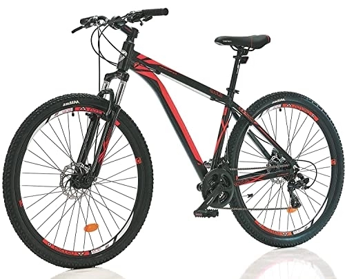 Mountainbike : E-ROCK Mountainbike X-7, 29 Zoll, 15, 6 kg, Aluminiumrahmen, Shimano Schaltung Fahrrad MTB Trekkingrad Fahrrad Fitness Bike Gabelfederung Scheibenbremsen (29 Zoll Reifen)
