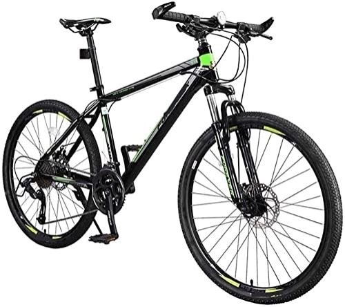 Mountainbike : ERGUI 27-Gang-Erwachsenen-Mountain-Trail-Fahrrad mit Kohlenstoffstahl, Vollfederungsrahmen, Fahrrad, Federgabel, Doppelscheibenbremse, Mountainbike, 26 Zoll, Hardtail-Mountainbike (Color : C)