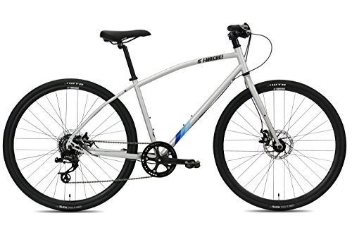 Mountainbike : FabricBike Cycles Herren Commuter Hybrid Fahrrad Straßen- / Stadtfahrrad, Sram 8 Gänge, Tektro Mechanische Scheibenbremsen (Space Grey, M-45cm)