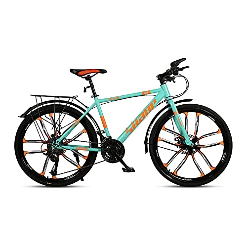 Mountainbike : Fahrrad, 26 Zoll dickes Rad Mountainbike, 27-Gang-Fahrrad, für Erwachsene und Jugendliche, Rahmen aus kohlenstoffhaltigem Stahl, Doppelscheibenbremse, nicht leicht zu verformen / D / 168x95cm
