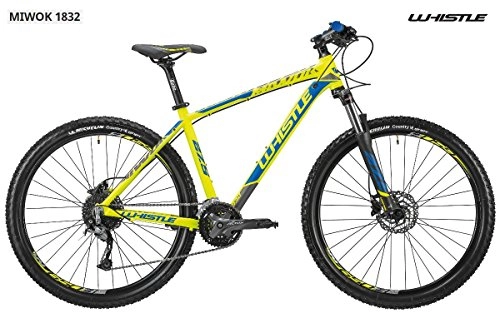 Mountainbike : Fahrrad 27, 5 26 'Mountainbike Whistle 1832 27 V, Neon Yellow - Blue matt, M - 18"