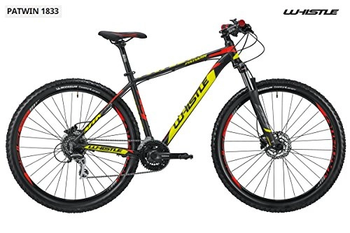 Mountainbike : Fahrrad 29 Whistle Patwin 1833 24 V, Black - Neon Yellow - Neon Red Matt, S - 17"