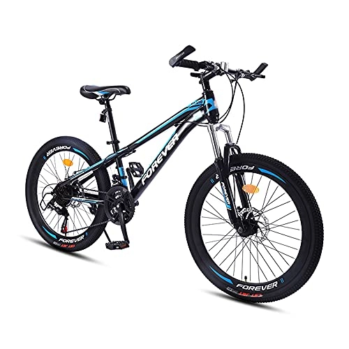 Mountainbike : Fahrrad, Mountainbike, 24-Zoll-21-Gang-All-Terrain-Fahrrad mit Rahmen aus kohlenstoffhaltigem Stahl, für Erwachsene, rutschfest, Doppelscheibenbremse, Design mit geringer Spannweite / C / 161x92