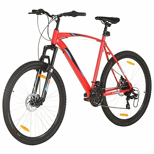 Mountainbike : Festnight Mountainbike 29 Zoll Fahrrad für Jungen Herren Mädchen Damen Herrenfahrrad Jugendfahrrad Scheibenbremse, Shimano 21 Gang-Schaltung- 58 cm Rahmen Rot