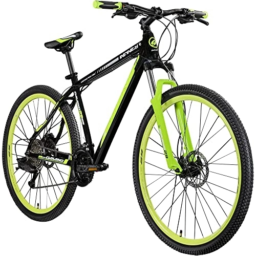 Mountainbike : Galano 29 Zoll MTB Infinity Mountainbike Scheibenbremsen Shimano (schwarz / grün)