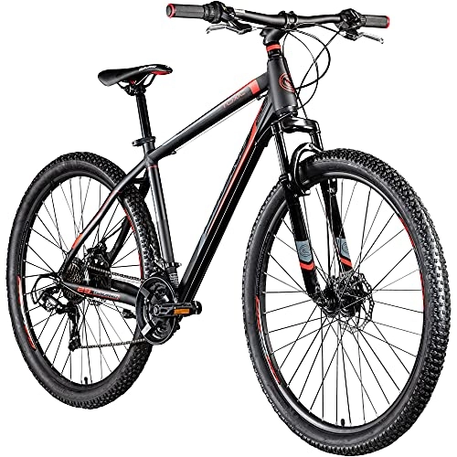 Mountainbike : Galano MTB Hardtail 29 Zoll Mountainbike Toxic Fahrrad Scheibenbremsen 29" (schwarz / rot)