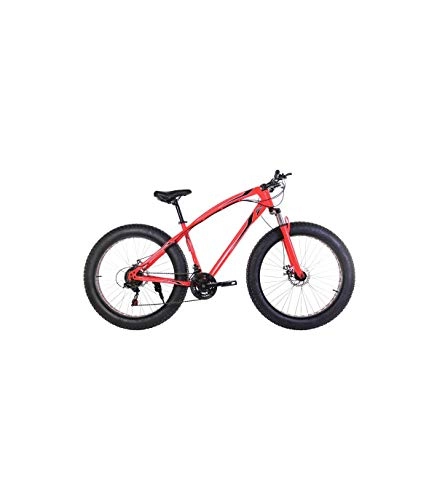 Mountainbike : Gelndefahrrad, Fat Bike BEP-011 Mountainbike 21-Fach Shimano 26' 'Rder (Red Fluor)